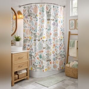 Whimsical Woodland Fox Shower Curtain